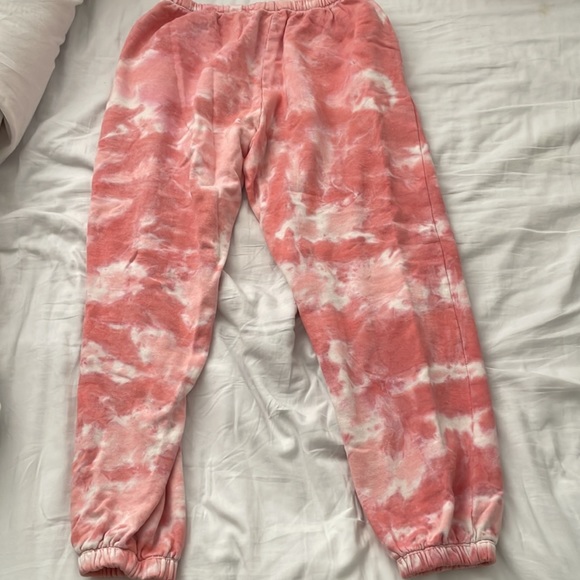 Pink Tie Dye Sweatpants - Picture 2 of 2